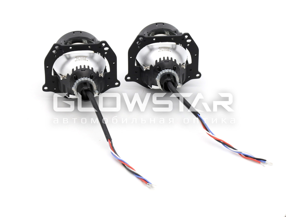 Билед модули Aozoom A3 Max 2025 2.5 дюйма, 5500К, 12V, 49W/57W, крепление 3R и съемное гаечное (комплект, 2шт)