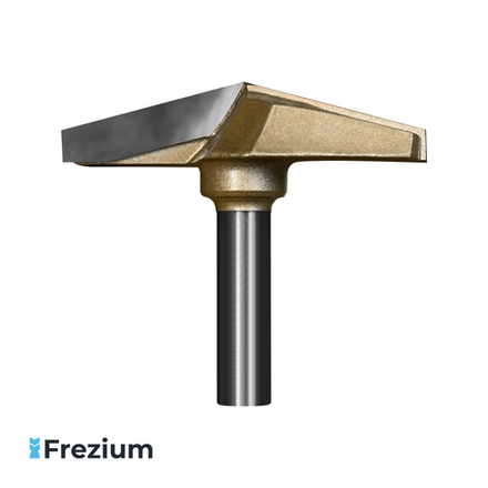 Пазовая фасонная фреза по дереву (80x12x18x48 150°)