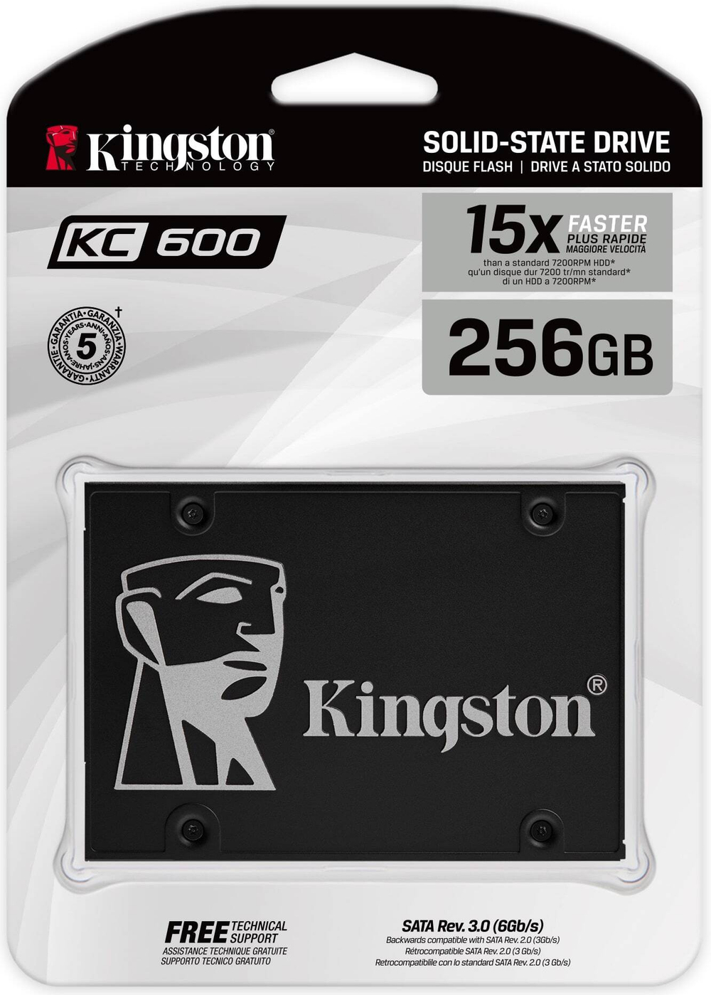 Накопитель SSD 2.5'' Kingston SKC600/256G 256 ГБ