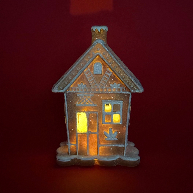 Декор светодиодный Домики  12х9х17,5см