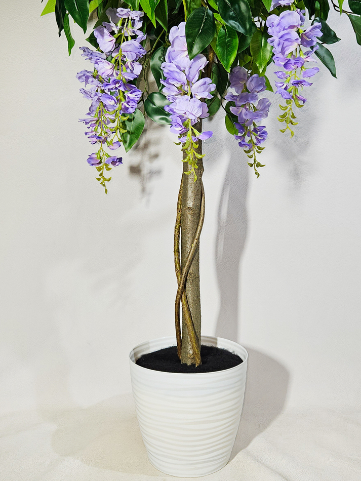Искусственное дерево Акация сиреневая 170 см в кашпо