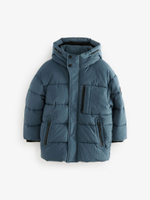 Куртка утепленная с капюшоном для мальчика Next 414-110, Синий