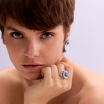 Серьги с Сапфирами и Бриллиантами, E0119-0/2