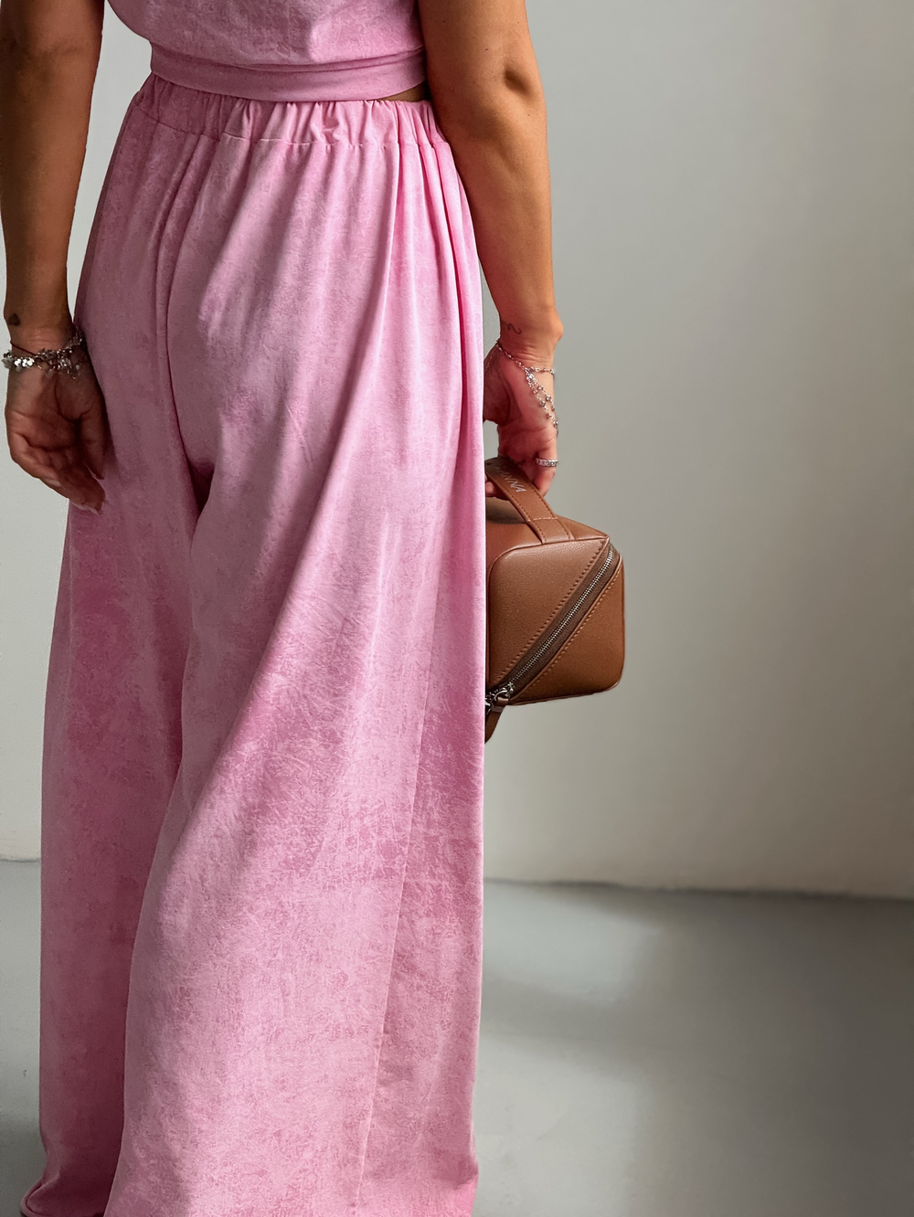 Костюм «варенка» розовый с объемной футболкой