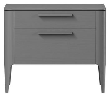 Тумба прикроватная Type oak 2 ящика ширина 60 см (серый)