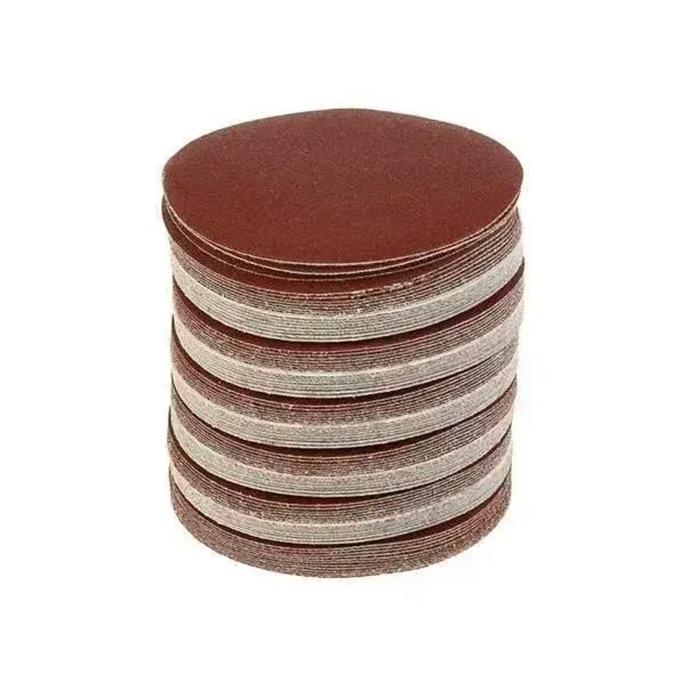 Круг из Шлифовальной Бумаги Зерно Р100 Для Липучки 125 мм , 100 шт