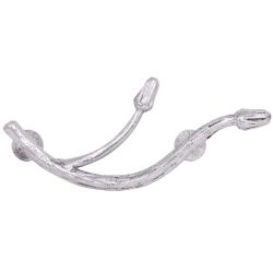 Ручка мебельная Орхидея Симпл 6.5х14.5см Античное серебро