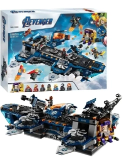 Конструктор Геликарриер Вертоносец Мстителей 1286 деталей