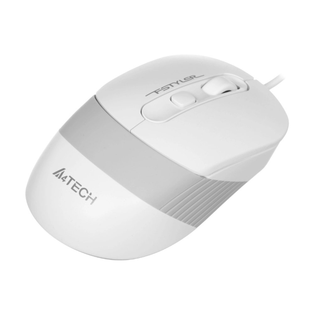 Комплект (клавиатура + мышь) A4Tech Fstyler F1010, белый/серый, USB (мембранная)