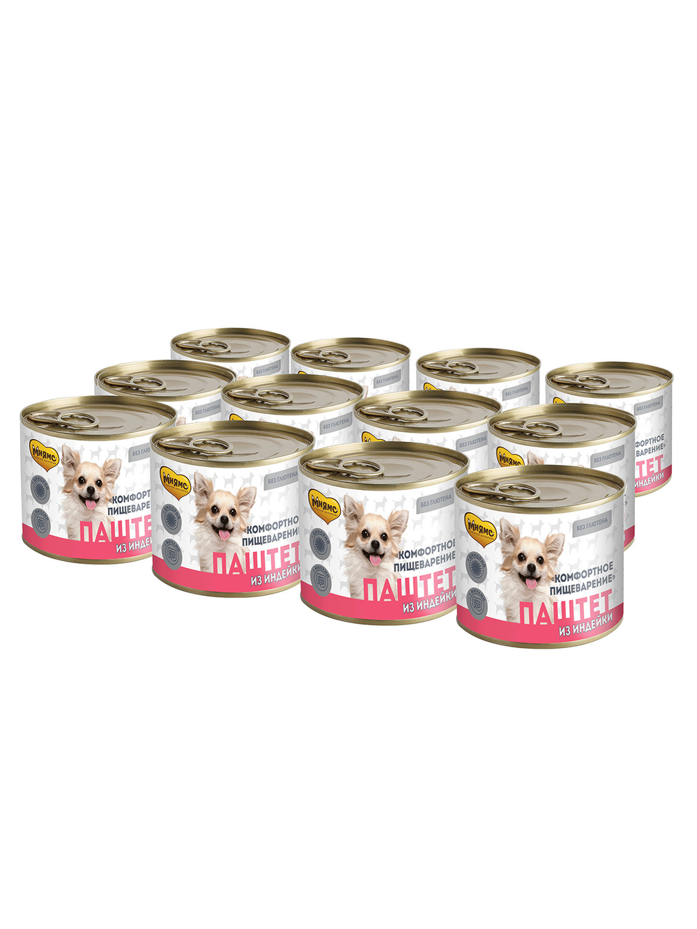 Влажный корм Мнямс На каждый день Паштет из индейки для собак «КОМФОРТНОЕ ПИЩЕВАРЕНИЕ» 200 г