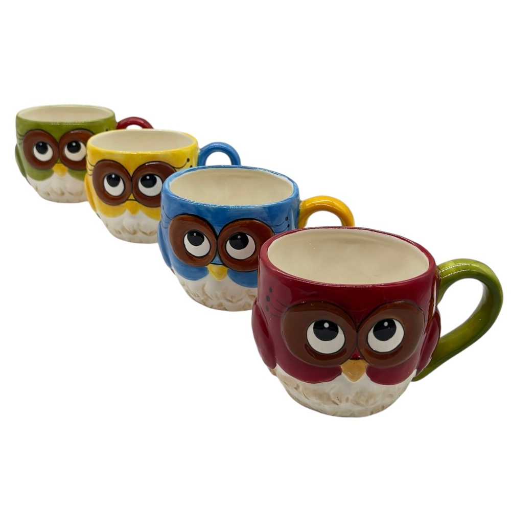 Набор из 4-х кружек Совы
