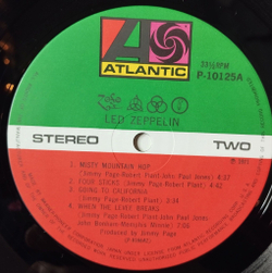 Винтажная виниловая пластинка LP Led Zeppelin IV (Japan 1976) (Obi) P-10125A