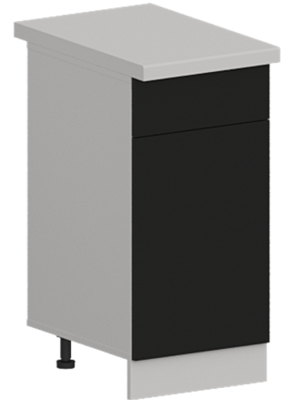 Кухня Модуль ШН1Я 400 Вотан / Черный матовый