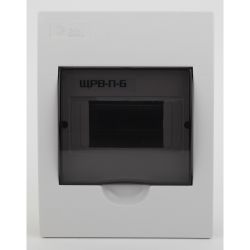 Корпус пластиковый встраиваемый ЭРА SIMPLE ЩРВ-П-06 IP41прозрачная крышка белый