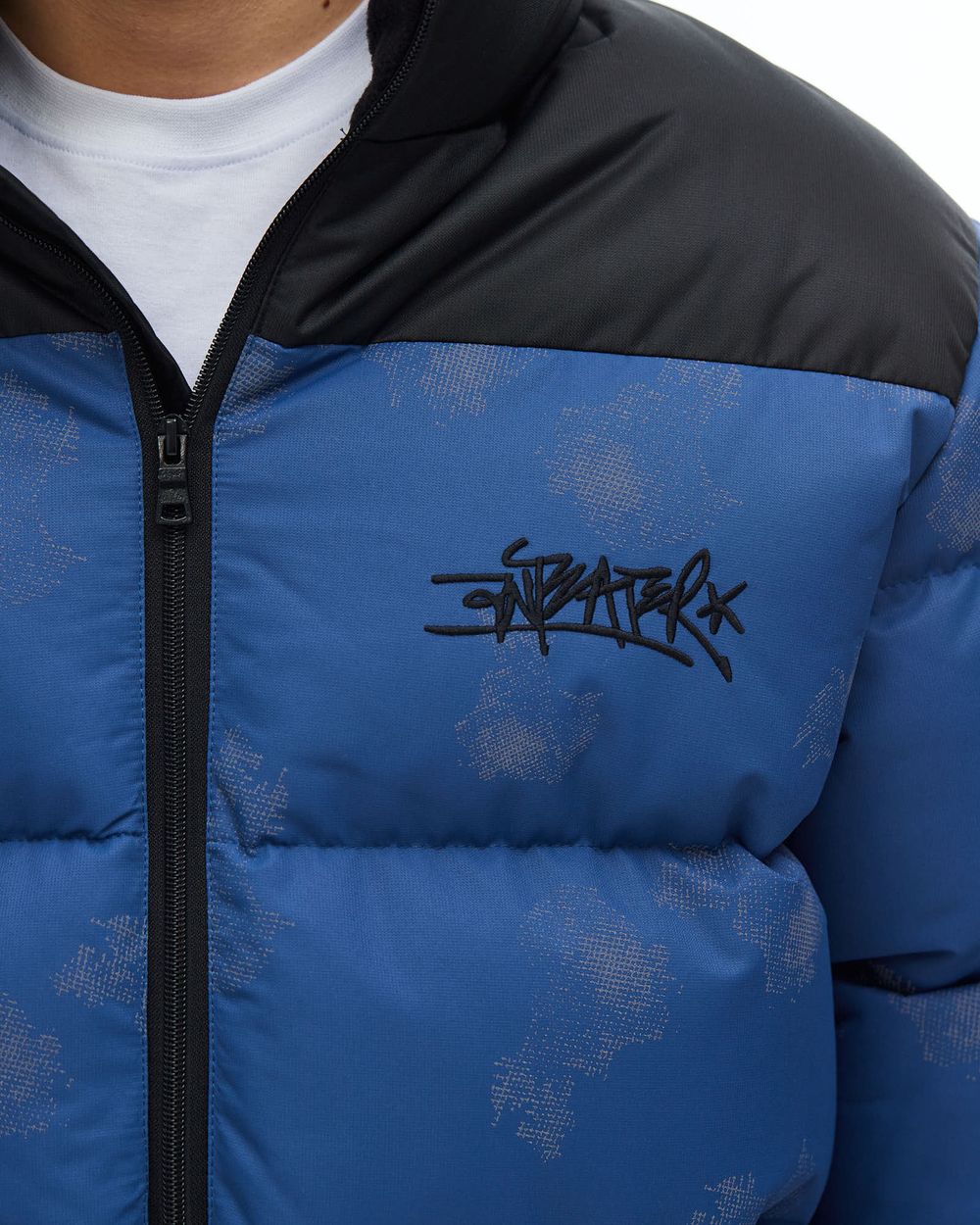 Пуховик Anteater Downjacket RF Print темно-синий