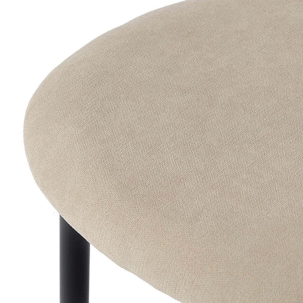 Стул Round, рогожка, ванильный