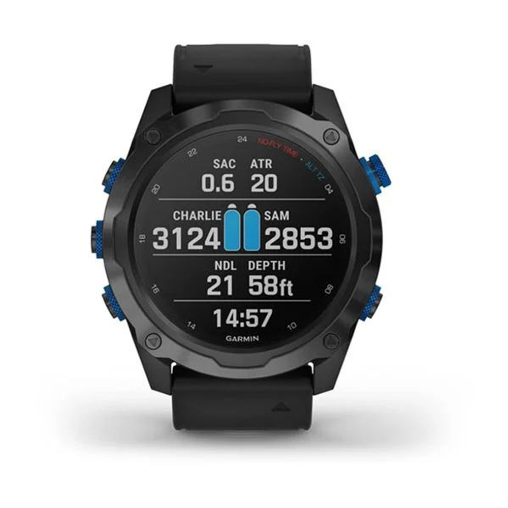 Часы для дайвинга Garmin Descent Mk2i титановый корпус с DLC-покрытием, черные,  010-02132-11