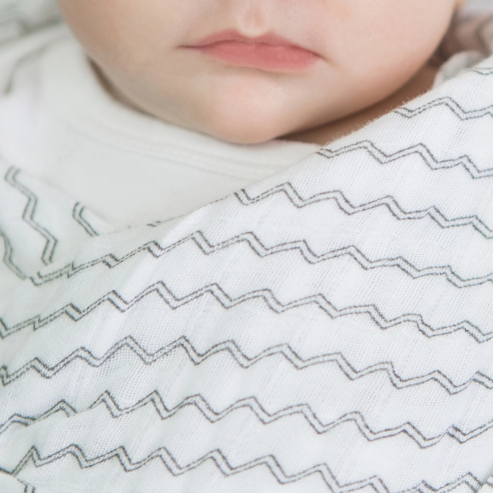 SwaddleDesigns SDM-2149B Набор пеленок муслин 4 шт. - Gold and Graphite, Soft Black with Touch of Gold Shimmer