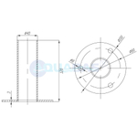 ПР.000.3.1 Стакан для крепления перил (д. 39,5мм)