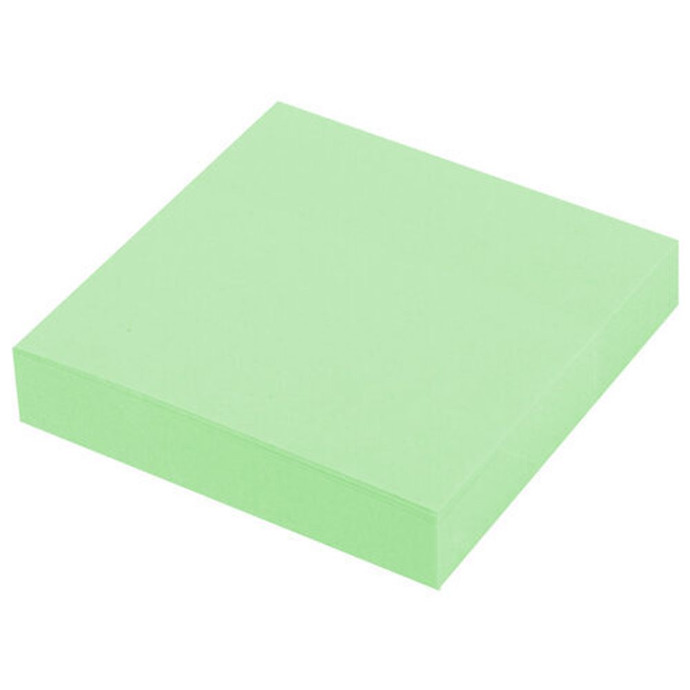 Блок самоклеящийся (стикеры) STAFF STANDARD, ПАСТЕЛЬНЫЙ 51х51 мм, зеленый, 100 листов, 116579