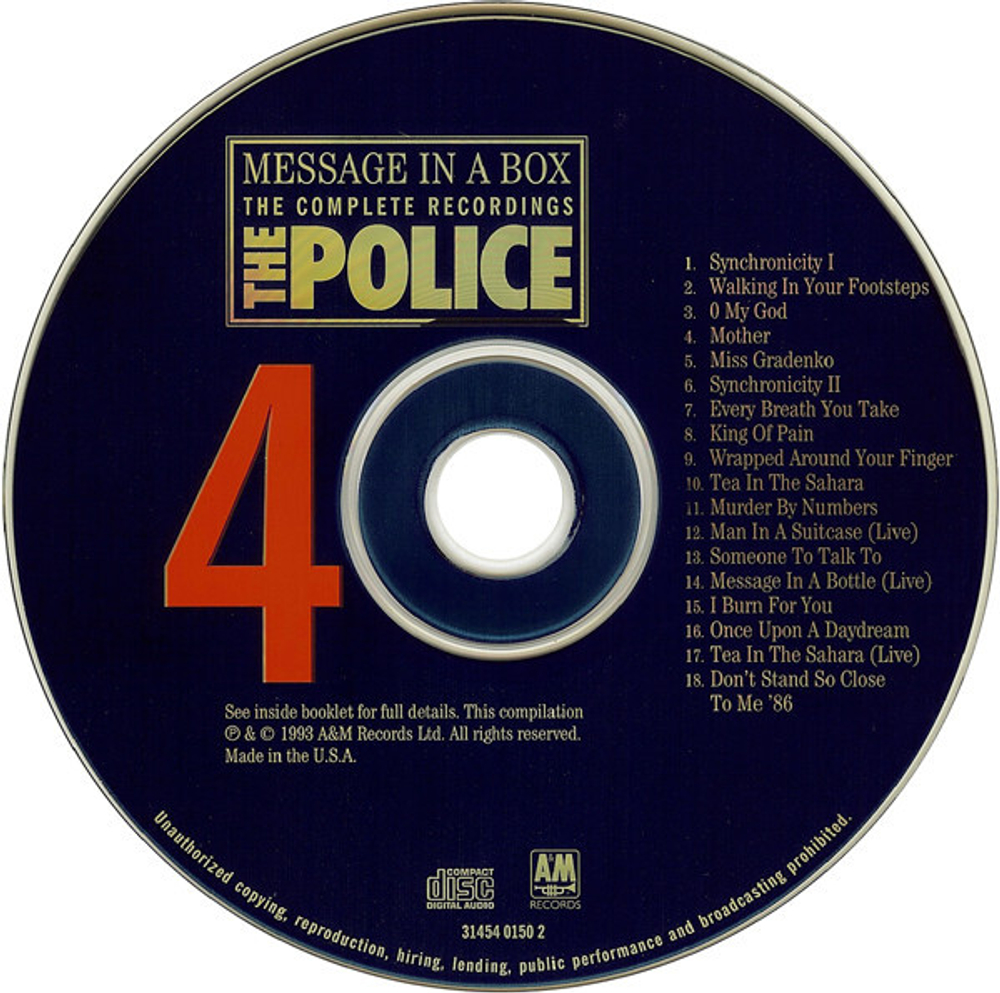 The Police / Message In A Box (The Complete Recordings) (4CD)