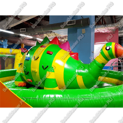 Коммерческий надувной батут "Динозавр-качеля" 5*5*2.5 м