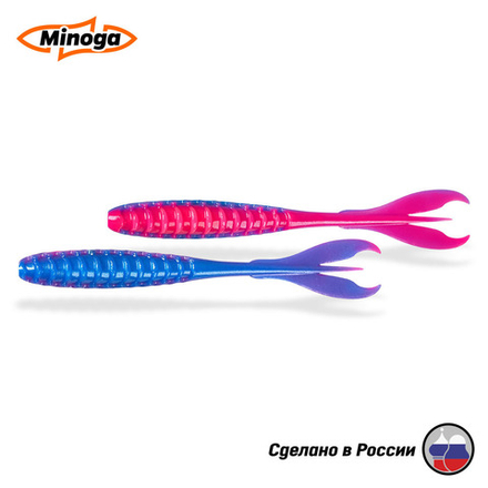 Силиконовая приманка "Minoga" PULSAR 6,0"(4шт) 152мм, 10 гр, цвет 114