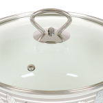 Набор эмалированной посуды 6 пр, кастрюли 2,3,4 л, Керчь, Серебро-1-Экстра стиль