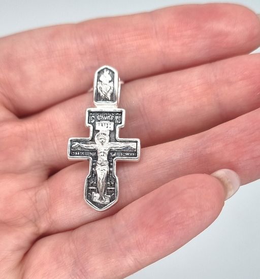 Крест православный. Распятие Христово. Николай Чудотворец.