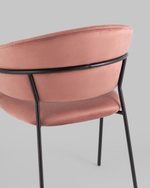 Стул Бруно велюр пыльно-розовый