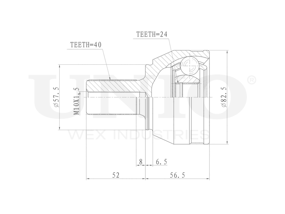 ШРУС внешний UNIO CVJ-20331