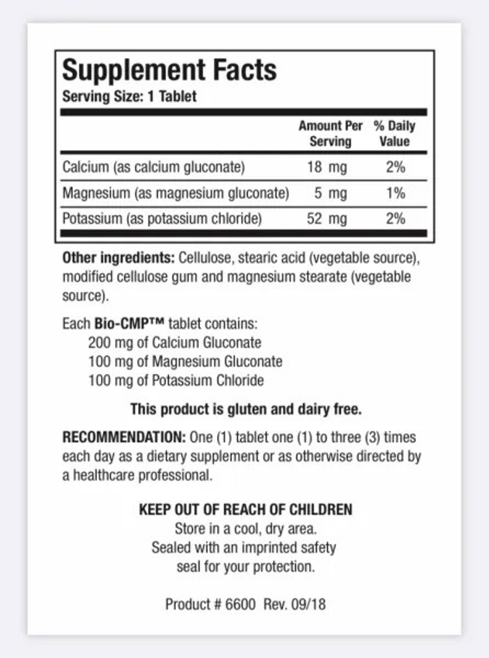 Bio-CMP™ electrolytes 250