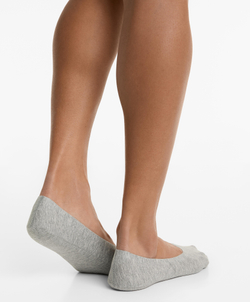 OYSHO Набор из двух пар невидимых носков средней толщины из хлопковой смеси, экрю