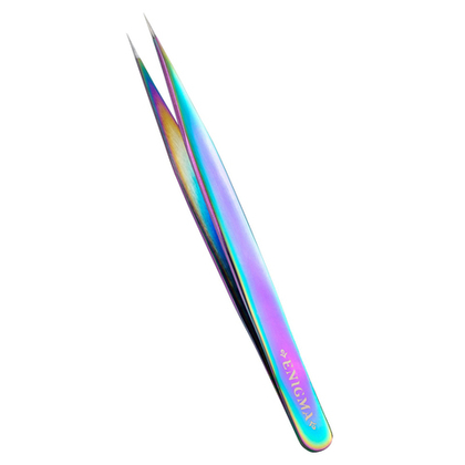 Пинцет прямой Enigma (Хамелеон) с ручной заточкой extra-sharp