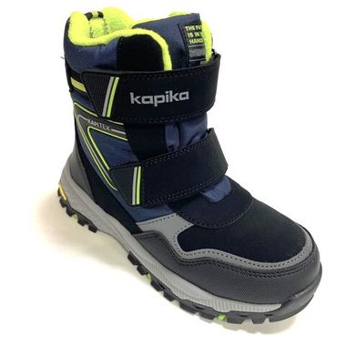 Капика ботинки зимние с мембраной (синий) 33-37 43530-2