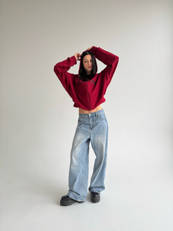 Зип-худи "Антиэстетика" red