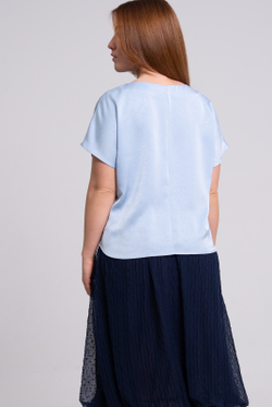 Блузка женская 3256ЗПк, голубой #270Гол093256зпк