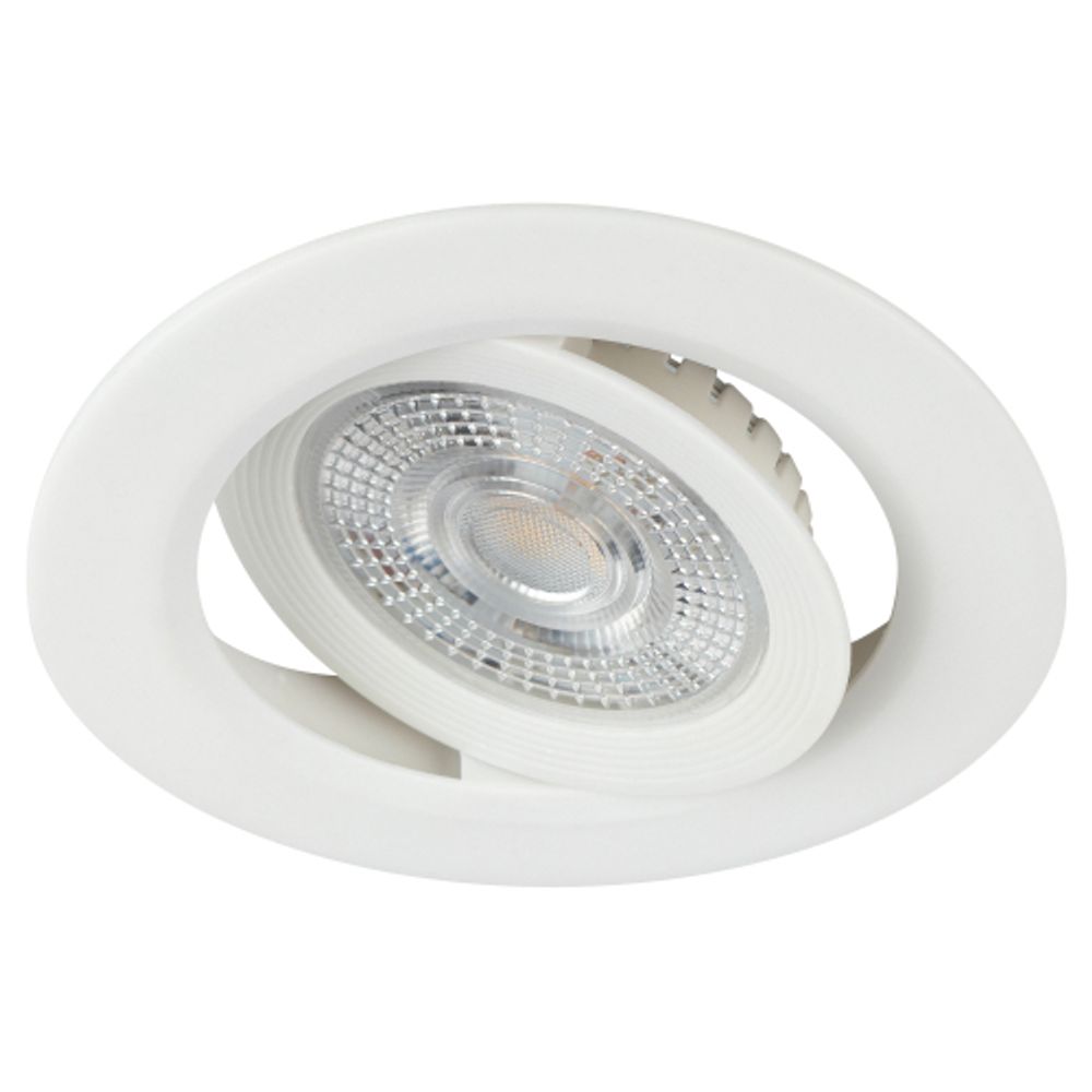 Светильник светодиодный встраиваемый ЭРА KL LED 25A-5 4K WH SET 10 круглый поворотный белый 5Вт 4000К набор 10 шт | Встраиваемые LED светильники