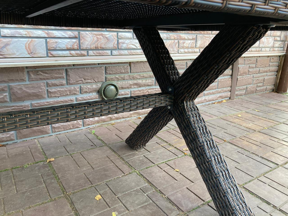 Обеденный стол из искусственного ротанга КРОСС МЭДИСОН «CROSS MADISON» арт.A00081