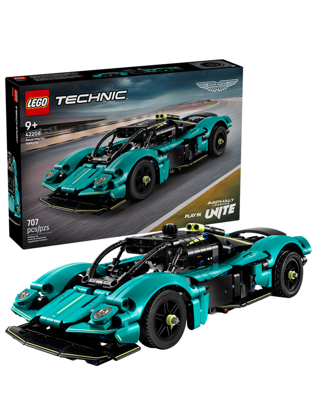 LEGO Technic 42208 Aston Martin Valkyrie — спортивный суперкар