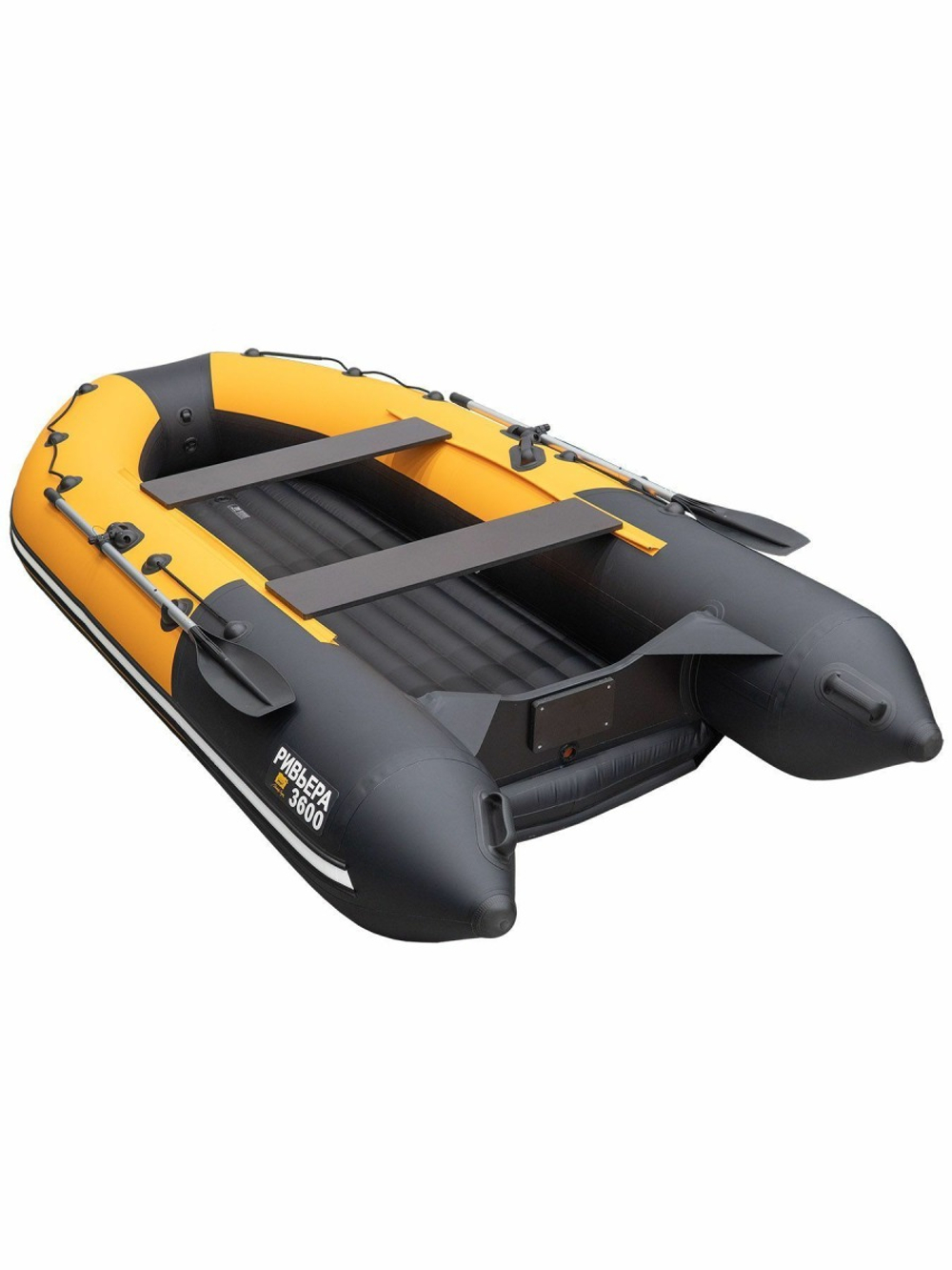 Ривьера Компакт 3600 НДНД комби оранжево/черный (лодка ПВХ)