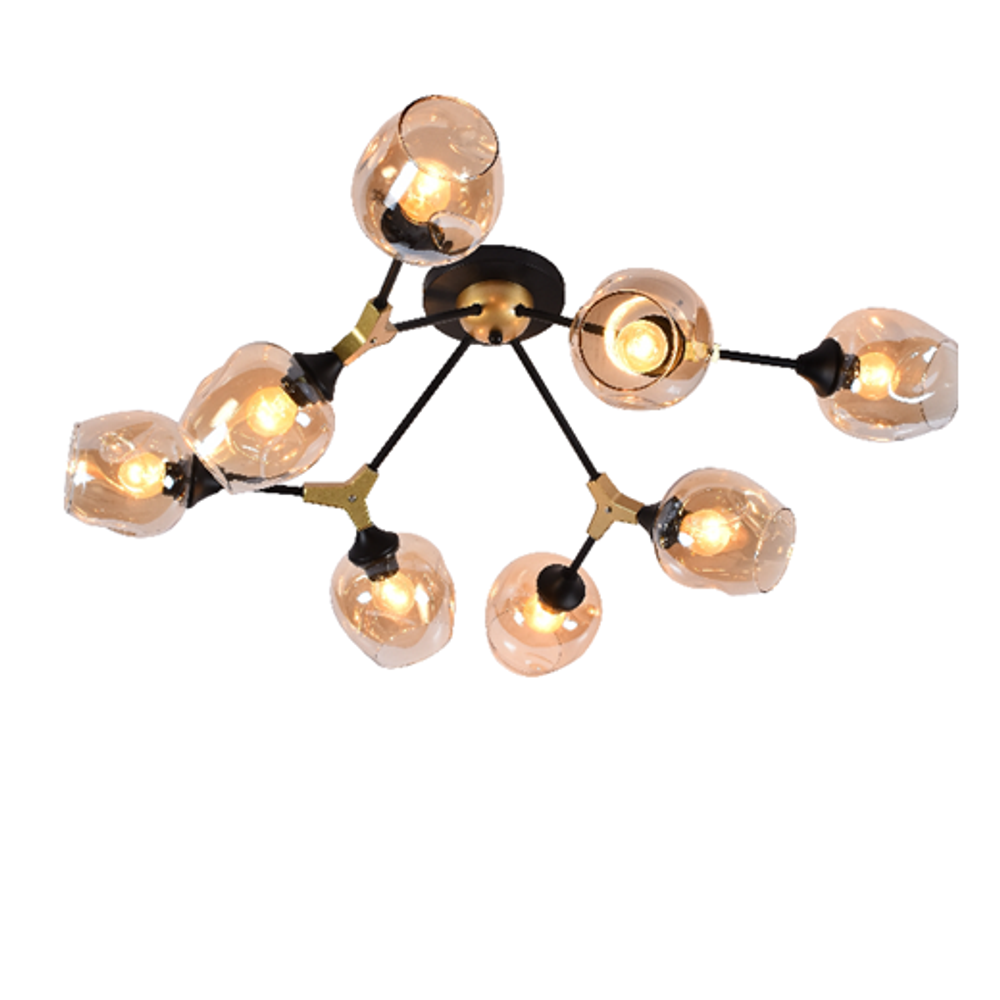 Потолочная люстра Mirastyle MH-2374B/8 GOLD+BK