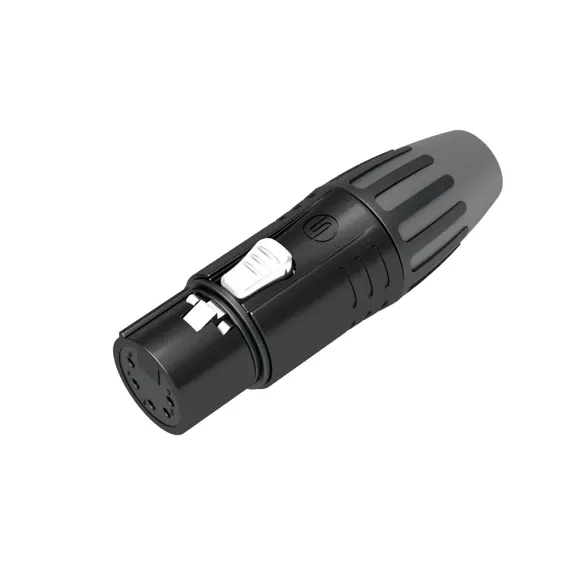 Seetronic SCMF5-BG Кабельный разъём XLR "мама", 5-ти контактный. Черный корпус