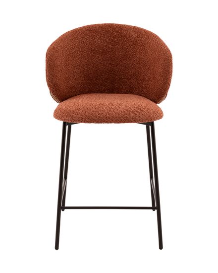 Стул полубарный Блейз букле терракотовый