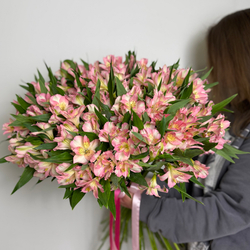 Букет с Альстромерией 25 штук