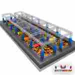 Детский ниндзя парк «Маленькие ниндзя», 22×8×3 м