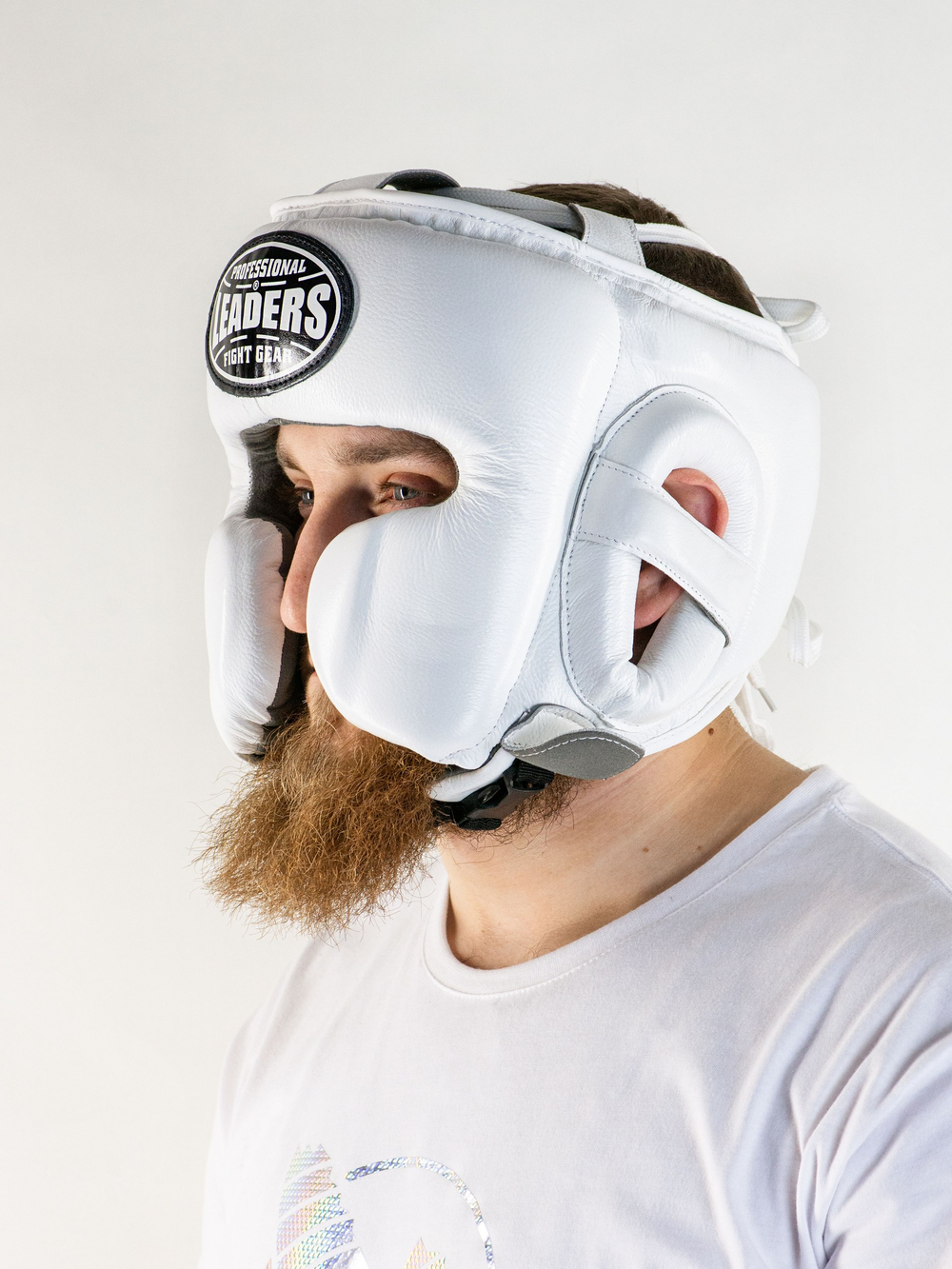 Шлем боксерский LEADERS LS MEX WH (белый)