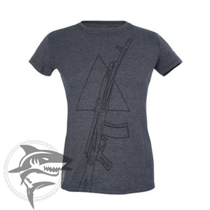 Футболка женская, принт “АК автомат”