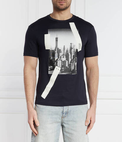 Футболка Armani Exchange - темно-синий(3DZTHR ZJBYZ)