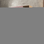 Шкаф Агератум МДФ двухсекционный с стеллажом Лайн бохо (0,27) А10017 матовая - Дуб Сонома 3025  190*60*240